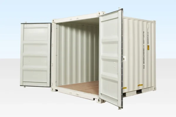 10Ft X 8Ft Shipping Container (One Trip) - White - Buy Now
