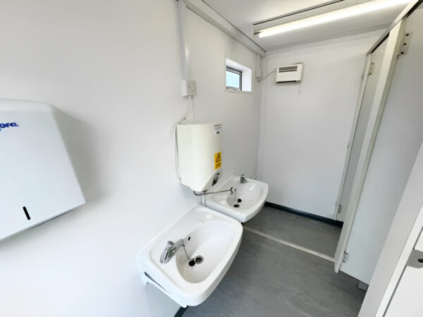 12 x 9ft Anti Vandal 2 + 1 Toilet Block - M-W Containers