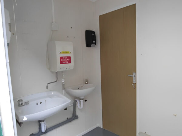 2+1 Steel Toilet Cabin 12Ft x 9Ft - M-W Containers