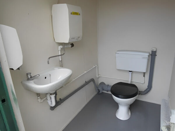 2+1 Steel Toilet Cabin 12Ft x 9Ft - M-W Containers