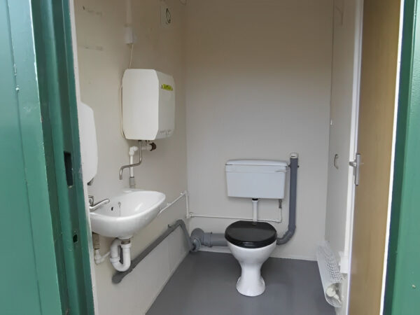 2+1 Steel Toilet Cabin 12Ft x 9Ft - M-W Containers