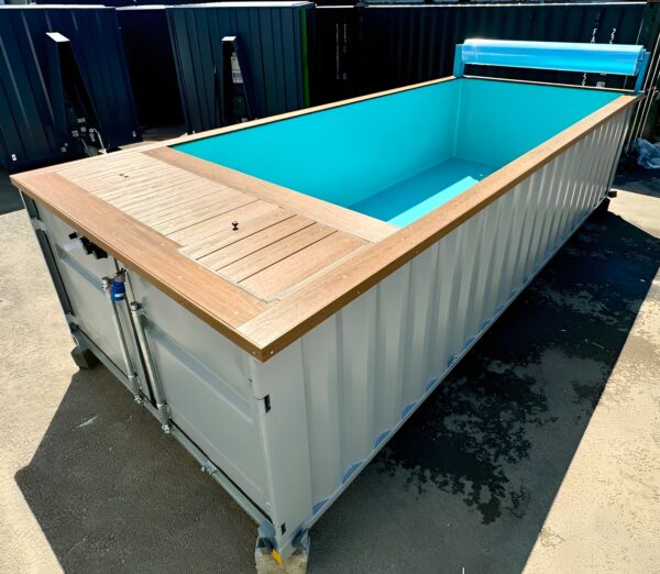 20ft Portable Container Swimming Pool | Caribbean Blue Outdoor Swimming Pool - M-W Containers