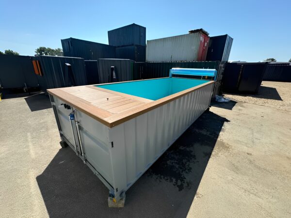 20ft Portable Container Swimming Pool | Caribbean Blue Outdoor Swimming Pool - M-W Containers