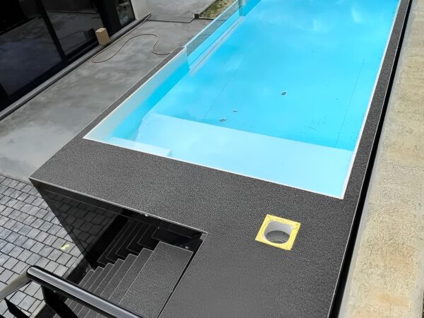 20ft Shipping Container Swimming Pool with Convenient Side Staircase - M-W Containers