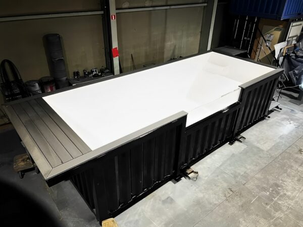 20ft Shipping Container Swimming Pool with Convenient Side Staircase - M-W Containers
