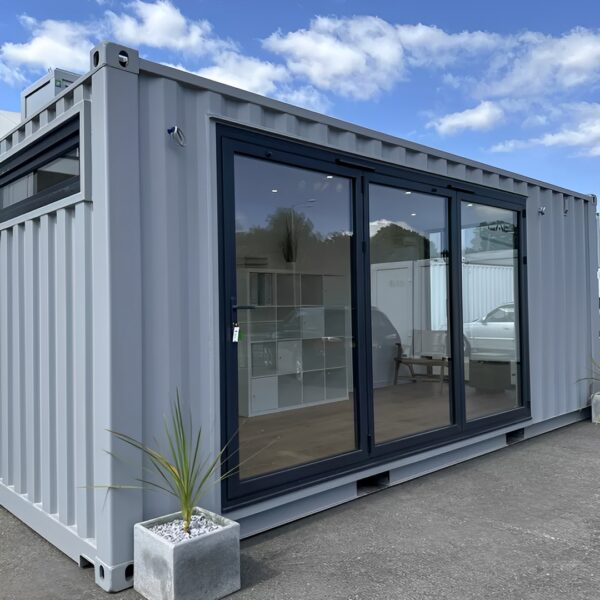20ft x 8ft Custom Shipping Container Converted Office | Portable Building | Garden Office - M-W Containers