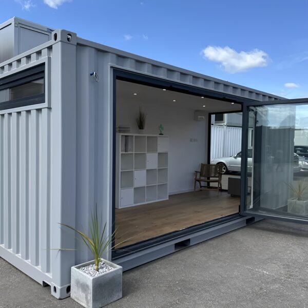 20ft x 8ft Custom Shipping Container Converted Office | Portable Building | Garden Office - M-W Containers