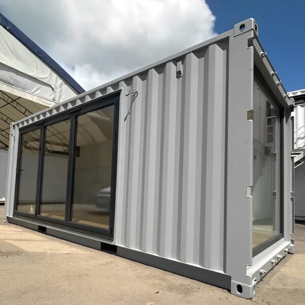 20ft x 8ft Custom Shipping Container Converted Office | Portable Building | Garden Office - M-W Containers