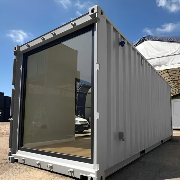 20ft x 8ft Custom Shipping Container Converted Office | Portable Building | Garden Office - M-W Containers
