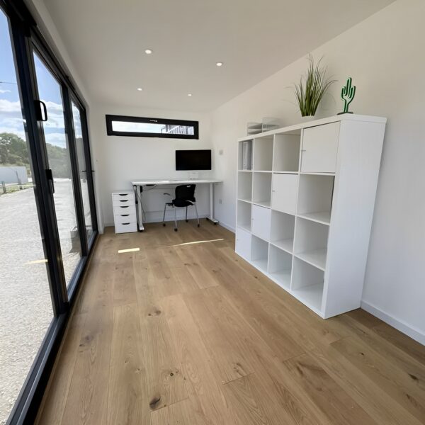 20ft x 8ft Custom Shipping Container Converted Office | Portable Building | Garden Office - M-W Containers