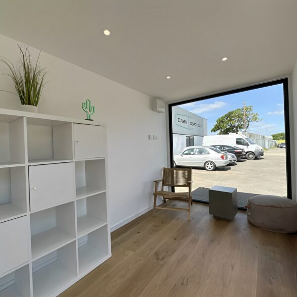 20ft x 8ft Custom Shipping Container Converted Office | Portable Building | Garden Office - M-W Containers