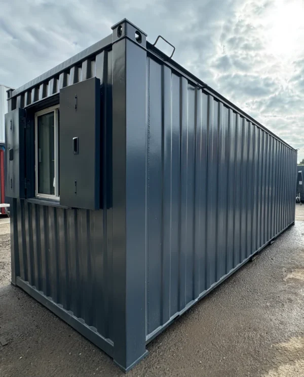 21ft x 8ft Container Office Cabin | Portable Anti-Vandal Building - M-W Containers