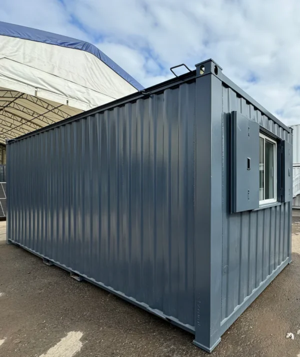 21ft x 8ft Container Office Cabin | Portable Anti-Vandal Building - M-W Containers