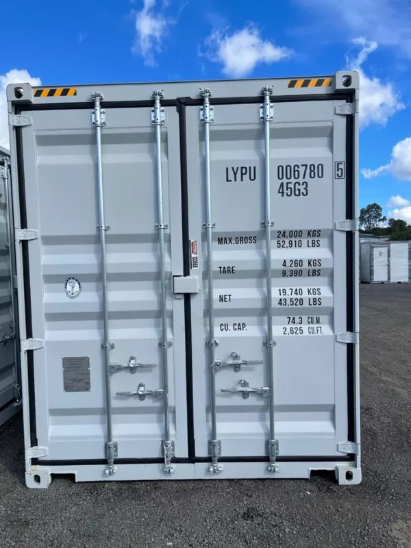 40FT High Cube Storage Shipping Container Conex w/4 Open Side Door 9.5′ Tall - M-W Containers
