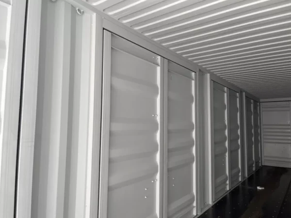40FT High Cube Storage Shipping Container Conex w/4 Open Side Door 9.5′ Tall - M-W Containers
