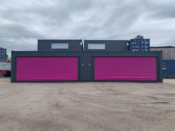 40Ft x 8Ft Shipping Container With Double Roll-Up Doors - M-W Containers