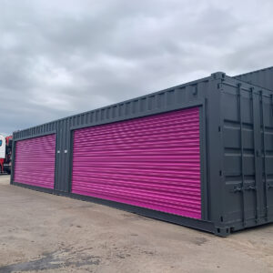 40Ft x 8Ft Shipping Container With Double Roll-Up Doors - M-W Containers