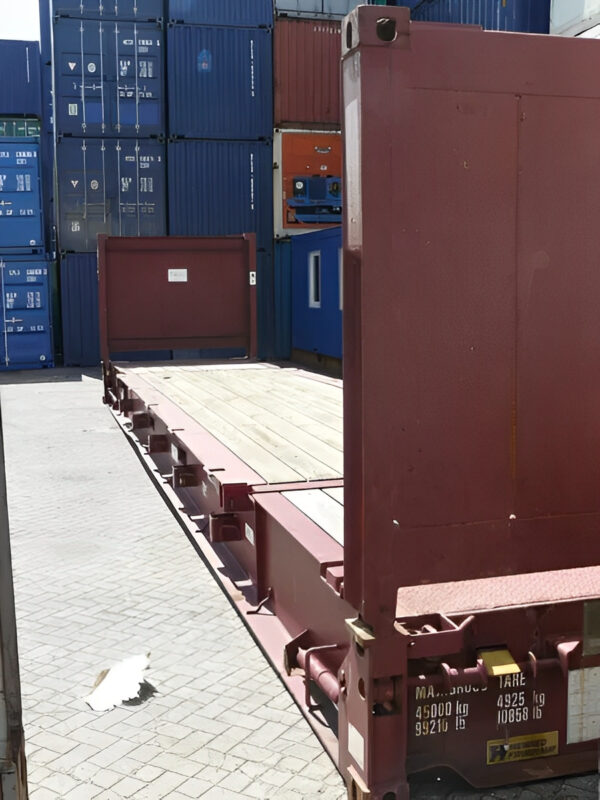 40Ft X 8Ft Used Flat Rack Shipping Container - Limited