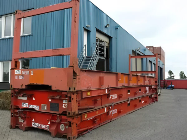 40Ft X 8Ft Used Flat Rack Shipping Container - Limited