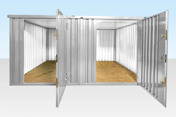 4M x 4.2M Side Linked Flat Pack Containers – Ultimate Galvanised Modular Storage