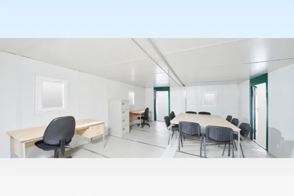 6.5M X 4.6M Side Linked Flat Pack Container Office - Discover
