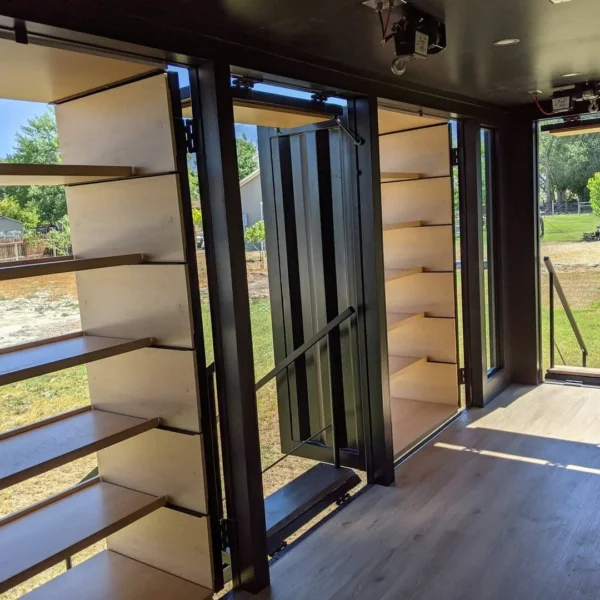 Custom 20ft Shipping Shopping Container on Wheels - M-W Containers