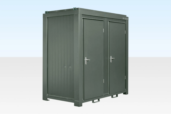 Double Mains Toilet | Durable Steel Site Toilet for Construction & Events