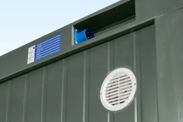 Double Mains Toilet | Durable Steel Site Toilet for Construction & Events