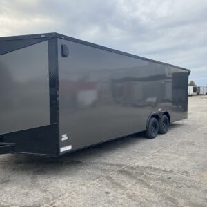 Fast Cargo 8.5×28 Enclosed Charcoal Gray Blackout Trailer - Act Now